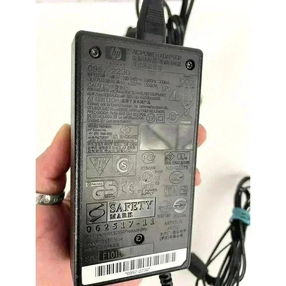 HP AC Adapter PhotoSmart & ScanJet Printers 32‎ volt 1560mA OEM
